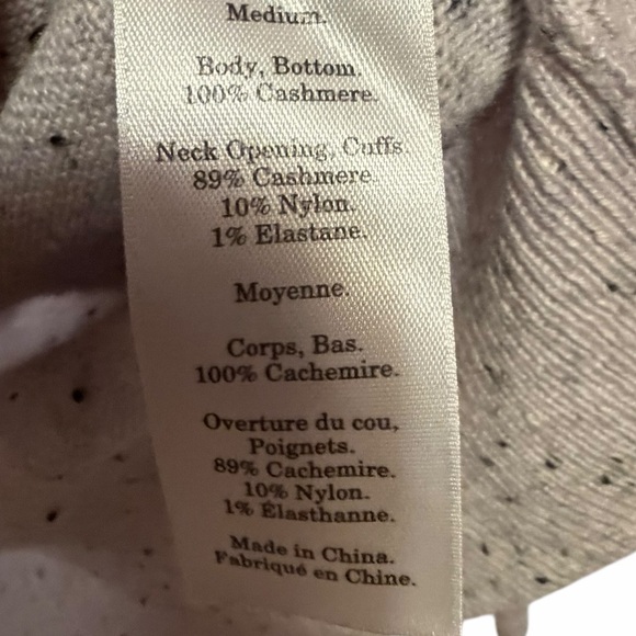 Everlane Cashmere Gray Speckled Women's Sweater Size M - Picture 4 of 4
